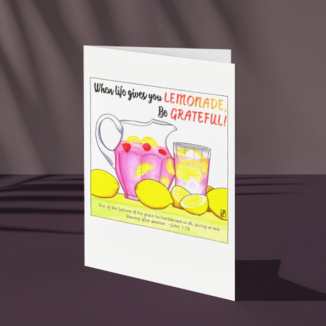 Be Grateful for Lemonade Congratulations Card (Creator Uploaded)