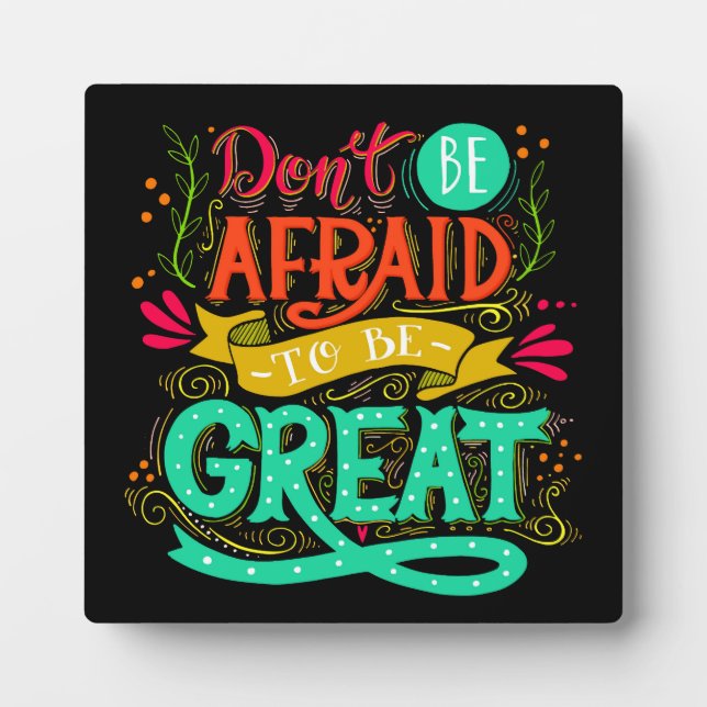 Be Great Plaque (Front)
