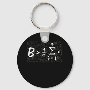 Be Greater Than Average Funny Math Key Ring
