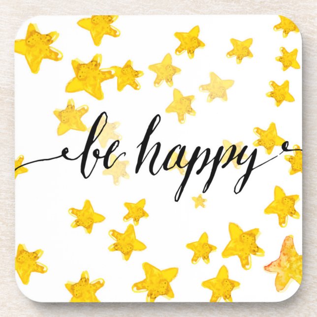 Be Happy 3 Coaster (Front)