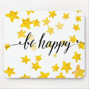 Be Happy 3 Mouse Mat
