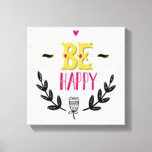 Be Happy 4 Canvas Print