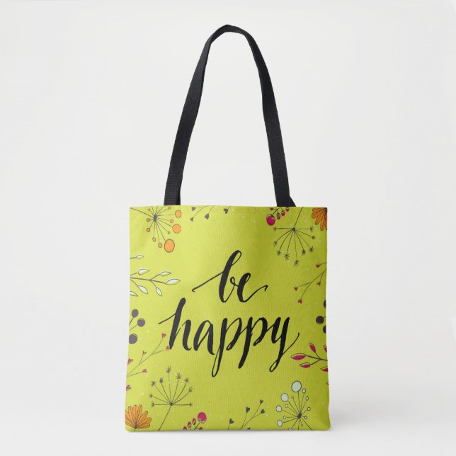 Be Happy 5 Tote Bag (Front)