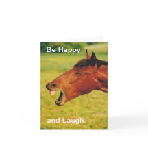 Be happy and laugh Note Card