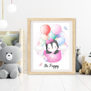 Be Happy Animal Nursery Wall Art