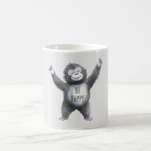 Be Happy Ape Coffee Mug