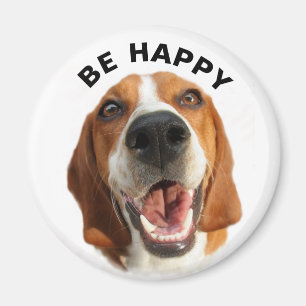 Be Happy Beagle Magnet