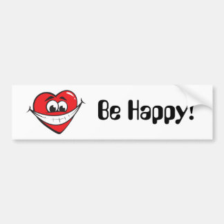 Be Happy Bumper Sticker