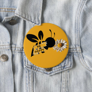 BE HAPPY Button