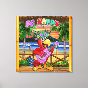 BE HAPPY CANVAS PRINT