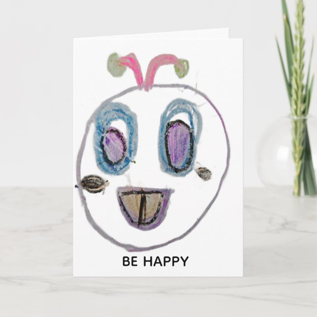 BE HAPPY CARD (Front)