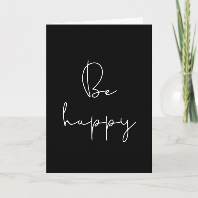 Be happy card (Front)