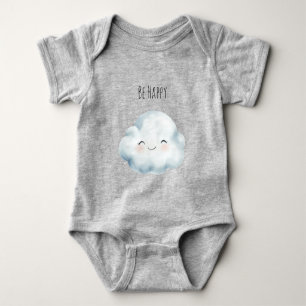 Be Happy Cloud   Baby Bodysuit