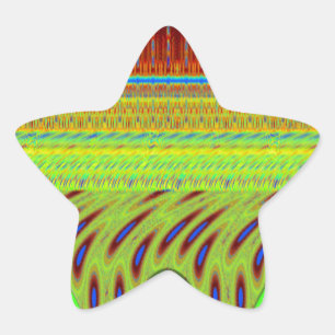 Be Happy Colourful Polka Dot Motif Gift Star Sticker