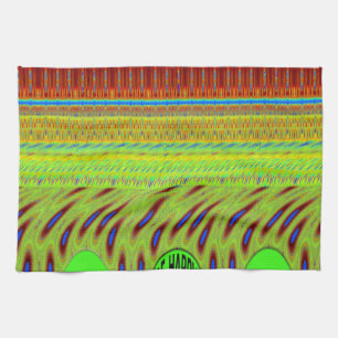 Be Happy Colourful Polka Dot Motif Gift Tea Towel