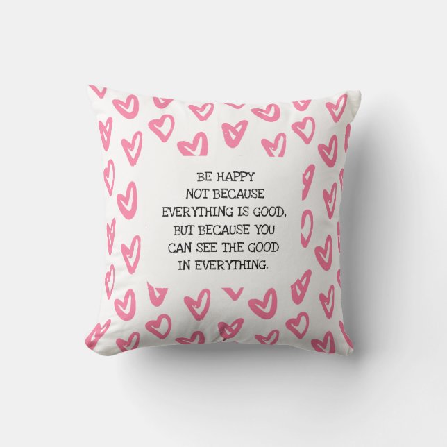 BE HAPPY  CUSHION (Front)