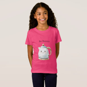 Be Happy Cute Teapot T-Shirt