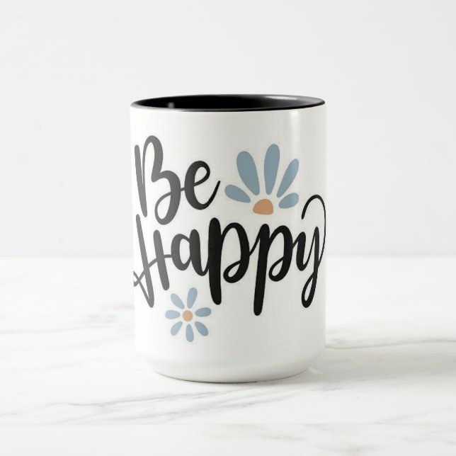 Be Happy Daisy Mug (Center)
