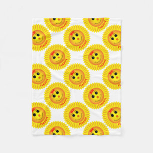 Be Happy Fleece Blanket