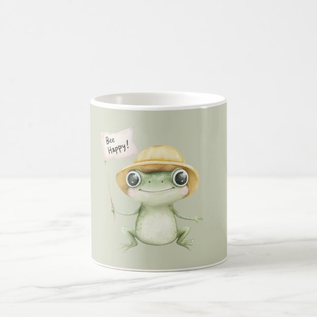 Be Happy Frog Coffee Mug (Center)