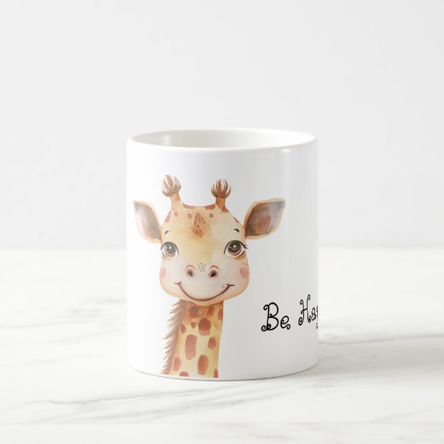 Be Happy Giraffe Coffee Mug (Center)