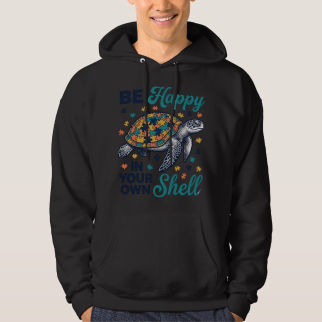 Be Happy In Your Own Shell Turtle Shirt Design_1 (Front)
