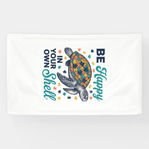 Be Happy In Your Own Shell Turtle Shirt Design_1 Banner