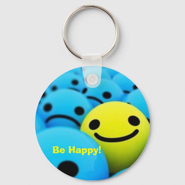 Be Happy! Key Ring (Front)