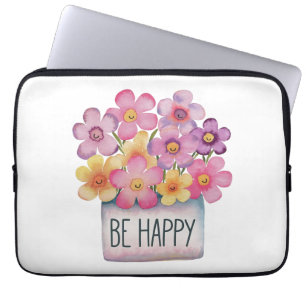 Be Happy Laptop Sleeve