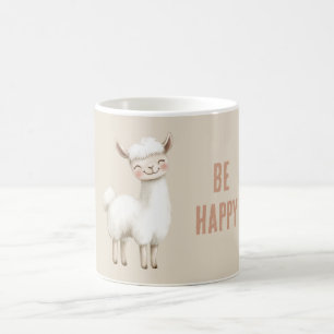 Be Happy Llama Coffee Mug