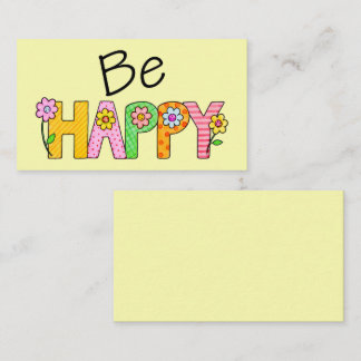 Be Happy Mini Encouragement Card