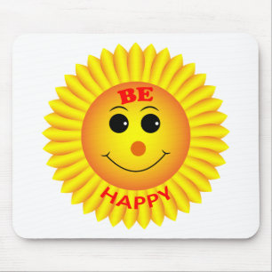 Be Happy Mouse Mat