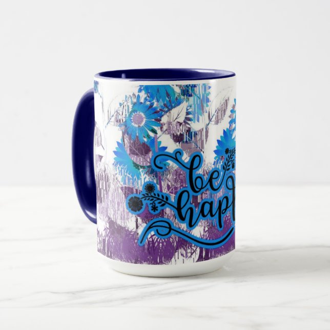 Be Happy Mug (Front Left)