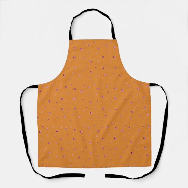 Be Happy Orange Apron (Front)