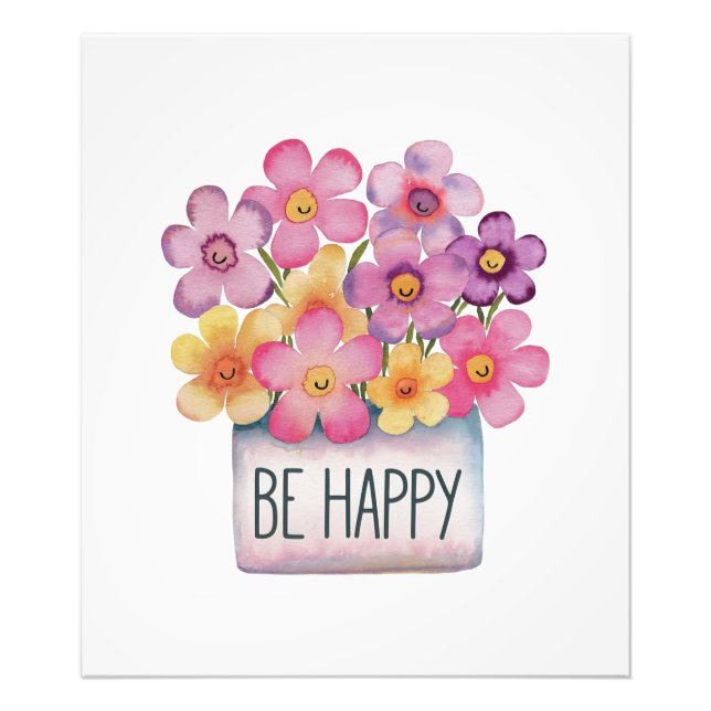 Be Happy Photo Print (Front)