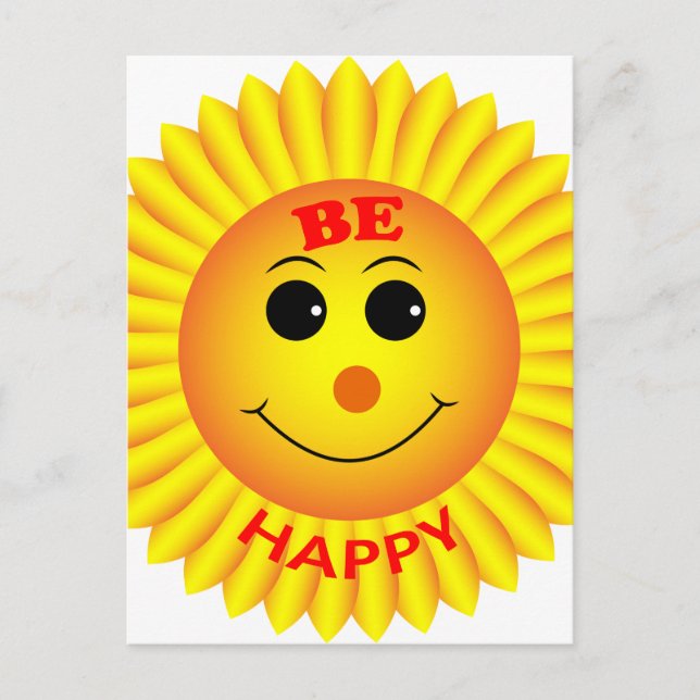 Be Happy Postcard (Front)