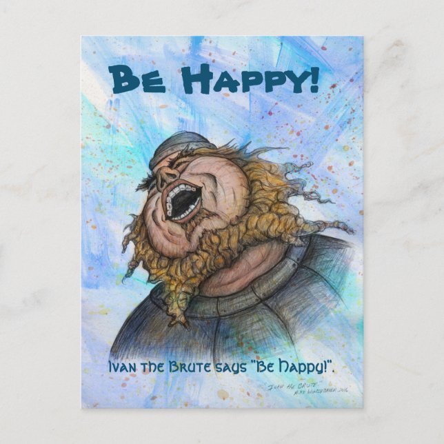 Be Happy postcard by Mike Winterbauer (Front)