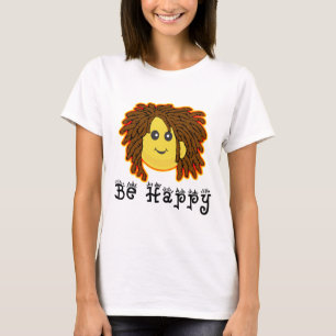 Be Happy Rasta Mon Dreadlocks T-Shirt