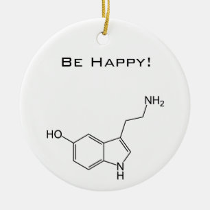 Be Happy! Serotonin Ceramic Tree Decoration