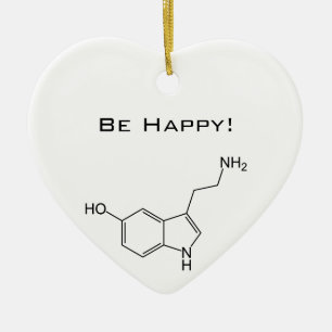 Be Happy! Serotonin Ceramic Tree Decoration