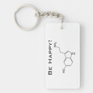 Be Happy! Serotonin Key Ring