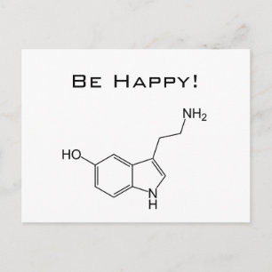 Be Happy! Serotonin Postcard