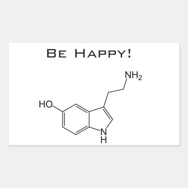 Be Happy! Serotonin Sticker (Front)