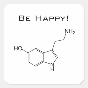 Be Happy! Serotonin Sticker