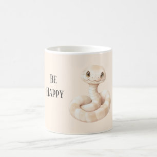 Be Happy Snake Coffee Mug