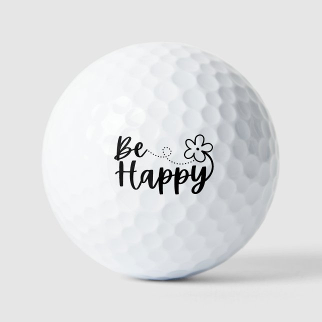  Be Happy Spring Summer  Golf Balls (Front)