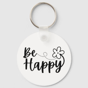  Be Happy Spring Summer  Key Ring