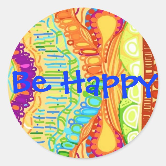 Be Happy Sticker (Front)