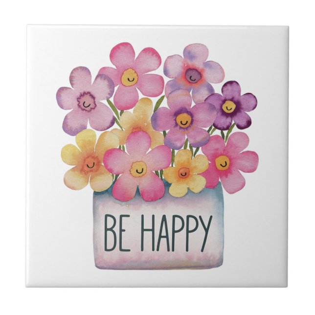 Be Happy Tile (Front)