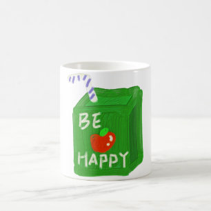 Be Happy With Apple Design T-shirts By Will Power Coffee Mug
